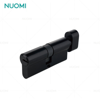 NUOMI Poignée cylindrique à profil standard européen Serrure de porte en alliage de zinc et laiton Cylindre de serrure de porte à mortaise avec clés Accessoires de porte