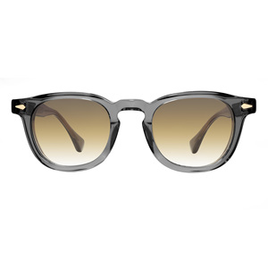<span class=keywords><strong>Occhiali</strong></span> <span class=keywords><strong>da</strong></span> <span class=keywords><strong>Sole</strong></span> Fashion Vintage <span class=keywords><strong>con</strong></span> Rivetti in Spesso Acetato Grigio Trasparente e <span class=keywords><strong>Lenti</strong></span> in Nylon Sfumate Non Polarizzate - Product Image 2