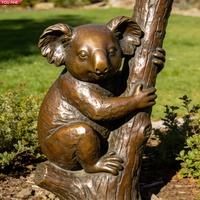 Sculpture de koala grandeur nature en bronze YOUFINE, art réaliste de la faune pour les zoos et les jardins