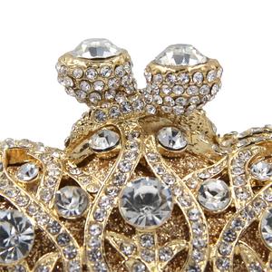 Bolso de mano vintage con diseño de pavo real para mujer, elegante bolso de mano nupcial con cristales, cadena delicada para novia, esposa o amante - Product Image 6