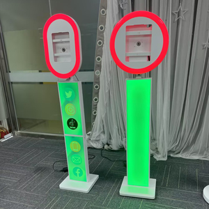 บูธถ่ายภาพวินเทจทรงวงรีพร้อม iPad ในตัว บูธถ่ายภาพกระจกวิเศษ บูธถ่ายภาพกระจกเงาสำหรับ iPad พร้อมหน้าจอสัมผัส LED - Product Image 1