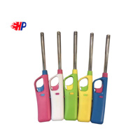 Briquet à gaz de cuisine pliable HP-607 ISO22702, logo de certification personnalisé, bon marché, torche en butane, feu de cuisine