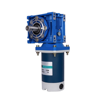 Moteur à engrenages à vis sans fin Faradyi personnalisé à aimant permanent, 12V 24V, couple élevé 4.7N.M, 120W, arbre unique horizontal RV30 RV40