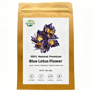 Té de Flores de Loto Azul Orgánico Natural Herbal de Primera Calidad, Suplemento de Flores Enteras Secas, Venta al por Mayor de Fábrica China, Marca Privada OEM - Product Image 1