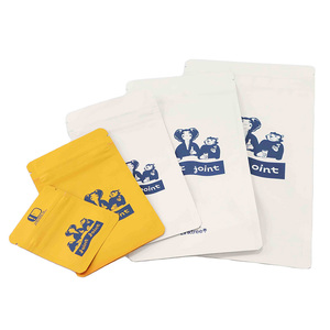 Sacs zip-lock imprimés personnalisés CR Pochette debout or noir blanc pour emballage alimentaire Sac en feuille <span class=keywords><strong>d</strong></span>'aluminium résistant aux enfants - Product Image 4