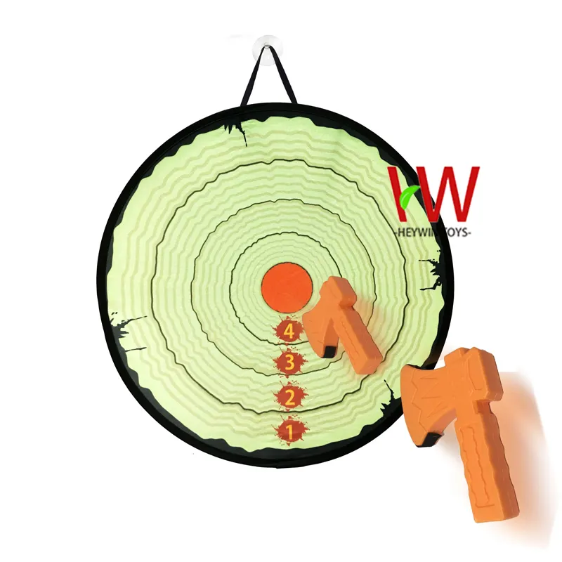 HEYWIN رغوة الفأس رمي الهدف لعبة دارت ألعاب للأطفال و الكبار الأسرة متعة (HJ222-1)