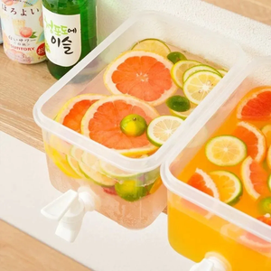 Bouteille d'eau de 5 L/10 L pour réfrigérateur, robinet, distributeur d'eau, anti-fuite, contenant à jus, réservoir d'eau en plastique scellé, camping, eau froide - Product Image 4