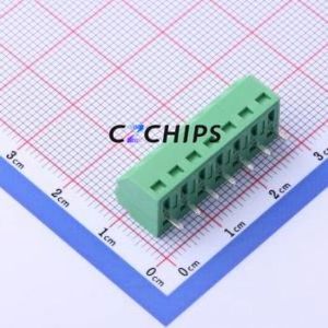 JL102-38107G01 <b>Screw</b> Terminal <b>Block</b> Through hole Component (THT),P=3.81mm Connector 1x7P 3.81mm Green Through Hole - Product Image 2