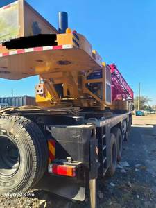 Grue sur chenilles d'occasion Sany STC750T6-1 de 75 tonnes, contrepoids de 24,8 tonnes, 80% neuve, 4 moteurs, boîte de vitesses, moteur, pompe PLC, couverture routière complète - Product Image 2