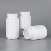 Bouteille en plastique HDPE de qualité alimentaire, réutilisable, scellée, pour poudre de protéines et capsules, avec corps de bouteille de couleur personnalisée