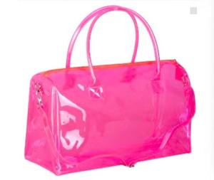 Bolso de Mano Tipo Duffel de PVC Transparente para Mujer, Personalizado Sin Logotipo, Estilo Moderno con Cierre de Cremallera - Product Image 5