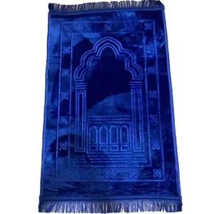 Alfombra islámica de coral, tapete musulmán, alfombra de oración de terciopelo de alta calidad de China - Product Image 3