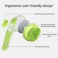 Accessoires pour animal Produit de toilettage Distributeur de shampoing Chien Chat Nettoyage Douche Brosse de bain pour animal