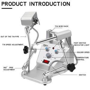 Soldador Industrial Portátil con Herramienta Robótica Automática de Soldadura Eléctrica de Estaño, Nuevo, Componentes PLC, Interruptor de Pedal Principal - Product Image 1