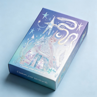 Cartes de tarot éducatives personnalisées avec guide |   Jeu de cartes en papier noir avec dorure à chaud pour jeux de société et lecture de tarot – Idéal comme cadeau
