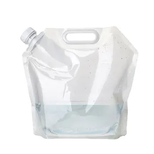 Sıcak satış 2.5L 5L yeniden kullanılabilir katlanabilir içme suyu çantası