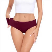 Culottes hipster en coton pour femmes, taille basse, douces, respirantes, extensibles, couleur unie, fines, confortables pour tous les jours, tailles M-XL, packs