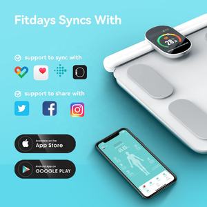 Für Bioelektrische Impedanz-Körperfettanalysegerät & Körperanalysewaage, 180 kg Tragkraft, Badezimmerwaage für Fitness - Product Image 6