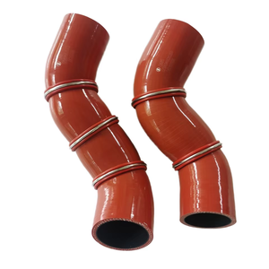 Alta calidad negro turboalimentado 45 90 135 grados espiral automotriz manguera de silicona resistente al calor manguera de goma perfilada - Product Image 2