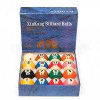 Profession elle Xinkang 8A Grade Turnier harz 57,2 MM TV-Serie Billard Pool Balls 16 Stück Set Blue Box