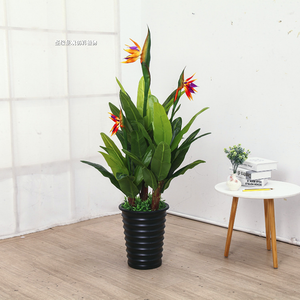 Plante artificielle Oiseau de <span class=keywords><strong>paradis</strong></span> (Strelitzia Reginae) et Bananier du voyageur pour la décoration intérieure de la maison, des hôtels et des centres commerciaux - Product Image 1
