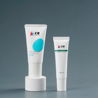 Tube souple cosmétique en plastique LDPE blanc mat avec bouchon à pression, pour crème, lotion hydratante, soin de la peau, emballage vide personnalisé