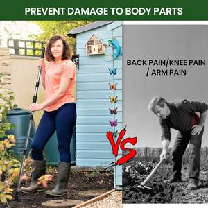 เครื่องมือกำจัดวัชพืชสแตนเลสพร้อมใบเลื่อย - ด้ามจับแบบถอดได้ 4 ส่วนเพื่อการทำสวน งานสนาม และกำจัดวัชพืชได้อย่างง่ายดาย - Product Image 2