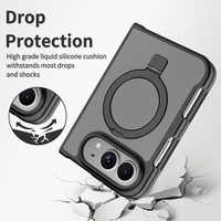 Étui de téléphone JOYPORODO B527 avec support pliable, effet peau mate, TPU+PC, anti-chute, antichoc, pour iPhone Duo