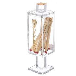 Vierkante Lucite Besamim Houder Acryl Joodse Chanukah Match Box Hanukkah Match Box Match Holder Lucite Matchbox Voor Chanukah