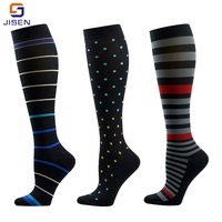Chaussettes De Sport Calcetines Sport Colorées Hommes Femmes Fasciite Plantaire Compression Chaussettes D'allaitement 15-20 Mmhg