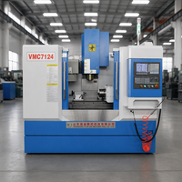 Centre d'usinage vertical CNC compact à 3 axes (VMC7124) avec broche BT40 et certification CE pour l'usinage de pièces métalliques