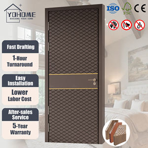 Portes en <span class=keywords><strong>bois</strong></span> pour chambre à coucher en gros en Chine, designs modernes, portes <span class=keywords><strong>d</strong></span>'<span class=keywords><strong>entrée</strong></span> en <span class=keywords><strong>bois</strong></span> pour salle de bain, portes intérieures pré-finiées, portes solides - Product Image 1