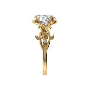 Romantic Pear Cut Lab Grown <b>Diamond</b> <b>Ring</b> 925 Silver 9kt, 14kt, 18kt Gold <b>Diamond</b> <b>Rings</b> for Women's Engagement <b>Ring</b> - Product Image 6