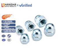 Écrou dôme hexagonal en acier inoxydable DIN 1587 304/316, écrous en forme de gland hautement résistants à la corrosion pour applications marines et machines DIN/ANSI ASTM