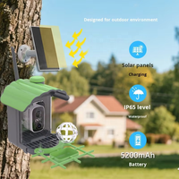 Mangeoire à oiseaux solaire imperméable d'extérieur avec caméra WiFi, application intelligente, vidéo à distance, adaptée à l'observation des oiseaux dans le jardin et la cour