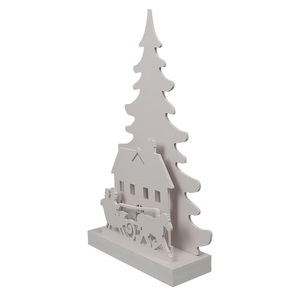 Décoration de Noël sur mesure d'arbre de Noël imitant des Silhouettes en bois à LED saisonnières pour les fêtes de fin d'année - Product Image 2