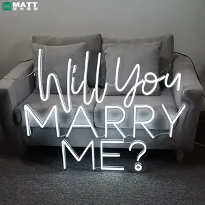 Insegna al Neon LED Personalizzata 'Mi Vuoi Sposare?' per Matrimoni, Compleanni, San Valentino e Feste - Product Image 1