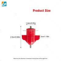 YYB LM26 volaille eau mamelon buveur robinet à tournant sphérique Ziggity poulet de chair mamelon pour couche système d'eau animaux buveurs produit