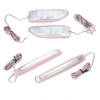 Feux de signalisation stroboscopiques LED universels pour l'extérieur des véhicules HUIJIE, feux de signalisation pour voiture et moto, fourniture OEM