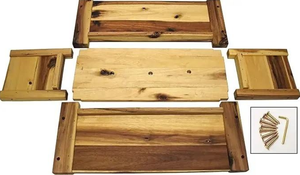 Cao cấp hình chữ nhật bằng gỗ lớn lên vườn giường <span class=keywords><strong>planter</strong></span> hộp bền thân thiện với môi ngoài trời trang trí nội thất chậu khay - Product Image 5