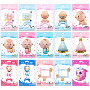 <span class=keywords><strong>Palloncini</strong></span> in Foil di Elio Confezionati Singolarmente per Baby Shower e Rivelazione del Sesso del Bambino - Product Image 3