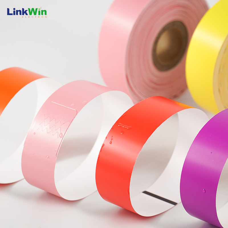 Водонепроницаемые одноразовые наручные браслеты Tyvek для печати бумажных билетов, браслеты для мероприятий, pulsera Tyvek-Paper Papel Tyvek