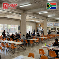 MINYI BOW Afrique du Sud Ensemble de mobilier de cantine moderne en plastique pour universités, bureaux d'étudiants, tables et chaises de cantine et de restaurant