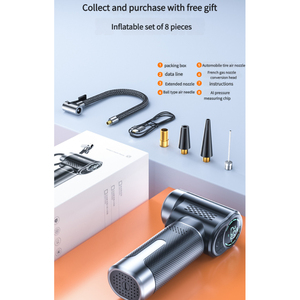 <span class=keywords><strong>Compresseur</strong></span> d'Air Numérique sans Fil 150 PSI <span class=keywords><strong>avec</strong></span> Gonfleur de Pneus ABS et Fonction Brise-Vitre Coupe-Ceinture pour Pneus de Voiture - Product Image 5