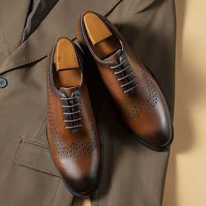 Zapatos de Cuero para Hombre 2026, Suministro Directo, Zapatos Oxford Formales y Casuales de Negocios, Zapatos de Vestir de Alta Calidad para Caballero, Venta al Por Mayor - Product Image 2