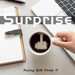 Sublimation Blanks White Coffee <strong>Mug</strong> 350ml 11oz Funny <strong>Middle</strong> <strong>Finger</strong> Cups and 3D Style Tea Milk - Product Image 5