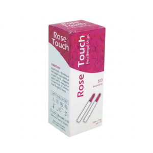 แผ่นตรวจวินิจฉัยโรคตาแห้ง โรสทัช (Rose Bengal Strips) ผลิตโดย Science Surgical Manufacture บรรจุ 100 แผ่น สำหรับใช้ครั้งเดียวเท่านั้น - Product Image 1