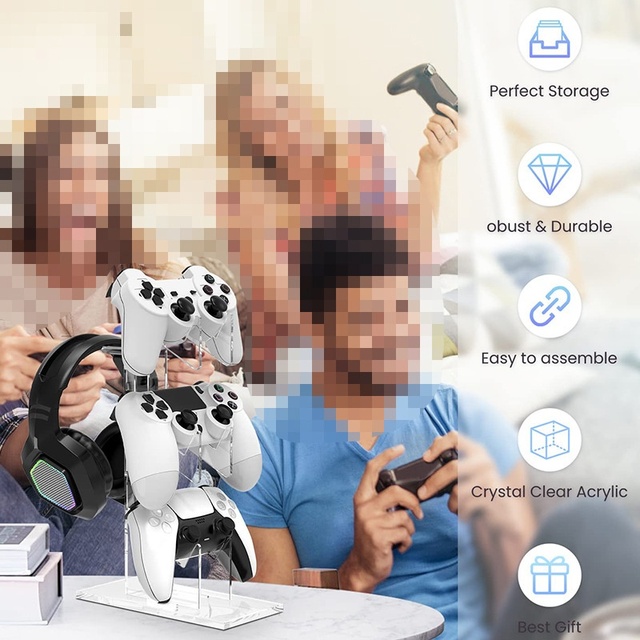 High Quality Transparent ABS Material Game Controller Display Stand Holder Premium Game Accessories