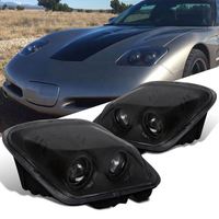 Feu avant de voiture pour Chevy Corvette C5, noir, 1997 2004, nouveau projecteur, 19177349/19177350