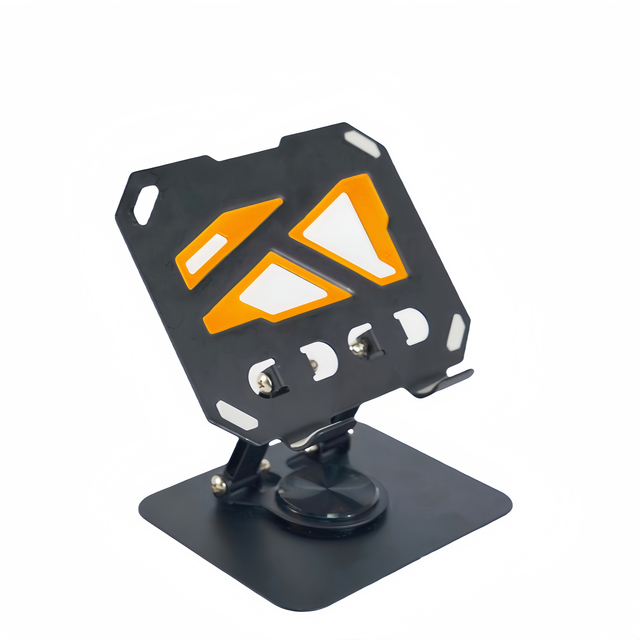 Metal Tablet Pad Stand 360 Rotating Base 180 Adjustable Tilting Angle Electronic Device Holder Ergonomic Design Foldable